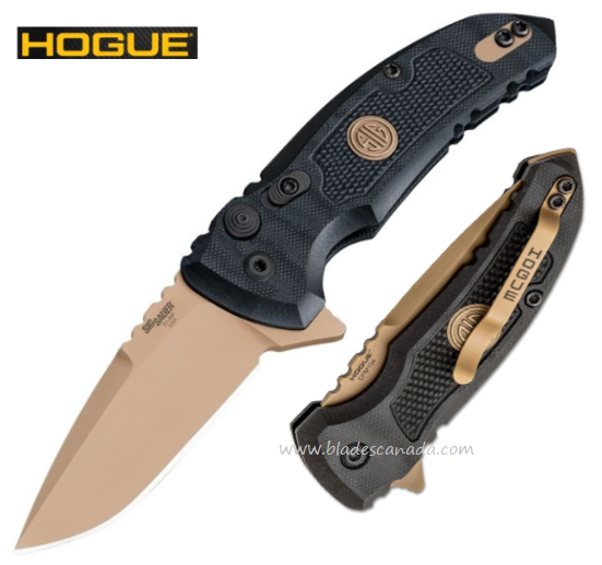 Hogue SIG X1-MicoFlip Emperor Scorpion Flipper Folding Knife, 154CM, G10, 16170